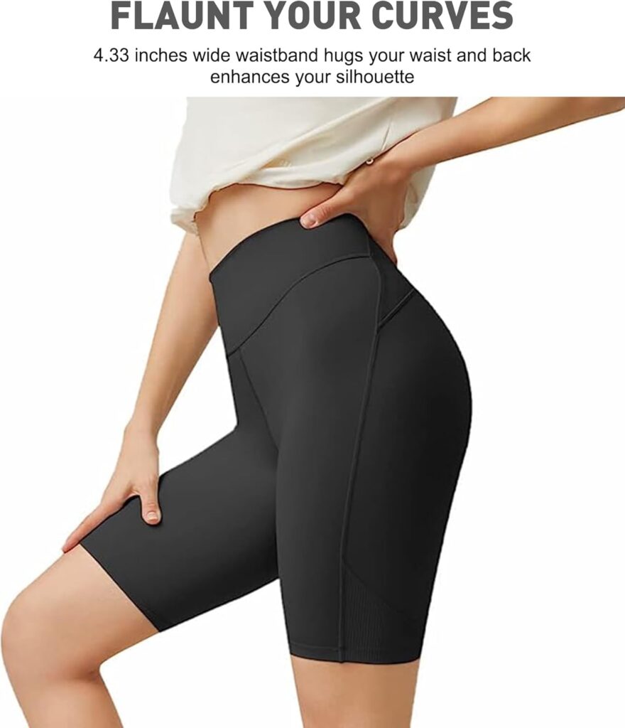 BENEUNDER High Waisted Biker Shorts for Womens, Workout Shorts for Gym, Yoga  Running, Breathable and Buttery Soft