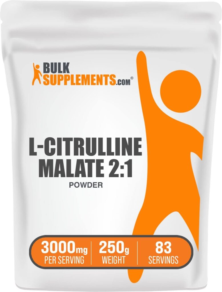 BulkSupplements.com L-Citrulline Malate 2:1 Powder - L Citrulline Malate Supplement, Citrulline Malate Powder - Unflavored  Gluten Free - 3g per Servings, 1kg (2.2 lbs) (Pack of 1)