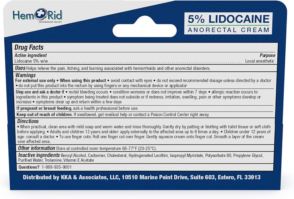 Bundle: Max Strength Hemorrhoid Supplement for Vein Health  Soothing Lidocaine Cream for Rapid Relief - Dual Action Care, Made in USA